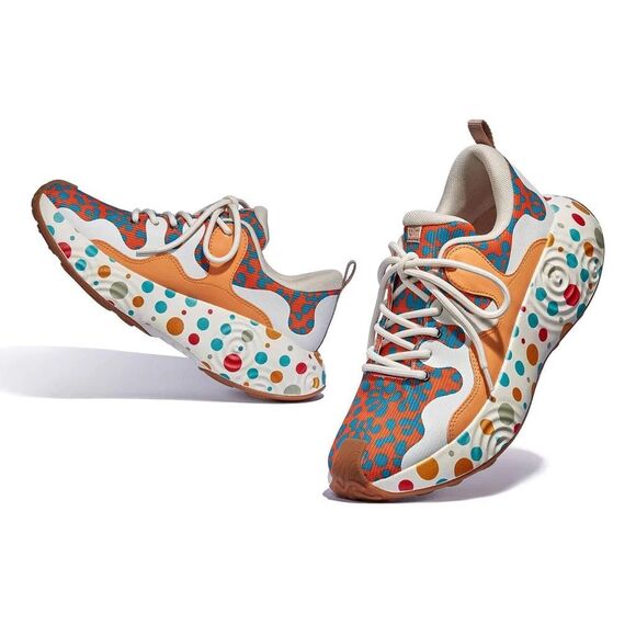 UIN Women's Walking Shoes Casual Travel Sneaker (POLKA DOT CORALS BRAVA III ) - Picture 2 of 10